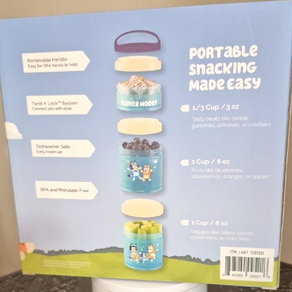 Bluey Snack Stacks - Colorful Kids Containers - Picture 4 of 4